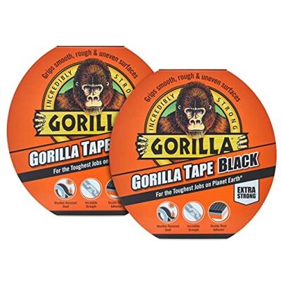 Gorilla 3044000 Tape Black 11m (2 Pack) Gorilla 3044000 Tape Black 11m (2 Pack)