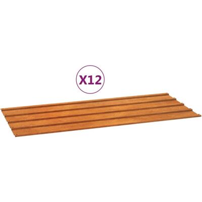 vidaXL Roof Panels Rusty Steel 100x44cm - Roof Panels vidaXL Roof Panels Rusty Steel 100x44cm - Roof Panels
