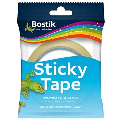 Bostik Sticky Tape Single Easy Tear 24mm x 50m, Transparent Bostik Sticky Tape Single Easy Tear 24mm x 50m, Transparent