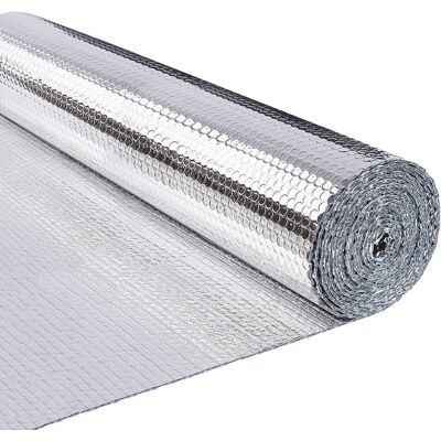 VOUNOT Insulation Roll Radiator Foil - 122cm x 10m - Thermal Reflective Bubble Film VOUNOT Insulation Roll Radiator Foil - 122cm x 10m - Thermal Reflective Bubble Film