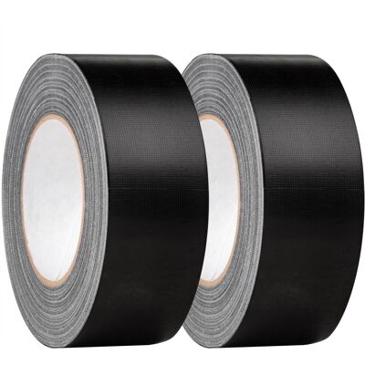 Hardys (2x Rolls) 50m Black Duct Tape, Premium Waterproof Backing Hardys (2x Rolls) 50m Black Duct Tape, Premium Waterproof Backing