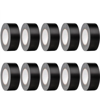 Hardys (10x Rolls) 50m Black Duct Tape, Premium Waterproof Backing Hardys (10x Rolls) 50m Black Duct Tape, Premium Waterproof Backing