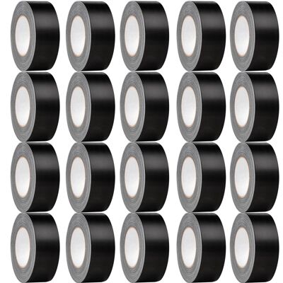 Hardys (20x Rolls) 50m Black Duct Tape, Premium Waterproof Backing Hardys (20x Rolls) 50m Black Duct Tape, Premium Waterproof Backing