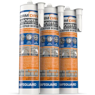 Stormdry Waterproof Express Repair Mortar - Pack of 3 - Ready to Use Cement Mix Stormdry Waterproof Express Repair Mortar - Pack of 3 - Ready to Use Cement Mix