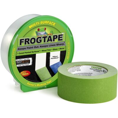 Frog Tape Green Multi Surface Painters Masking Tape 48mm x 41.1m. Indoor paintin Frog Tape Green Multi Surface Painters Masking Tape 48mm x 41.1m. Indoor paintin