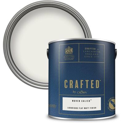 Crown - CRAFTED by Crown Flat Matt Emulsion - Woven Calico Crown - CRAFTED by Crown Flat Matt Emulsion - Woven Calico