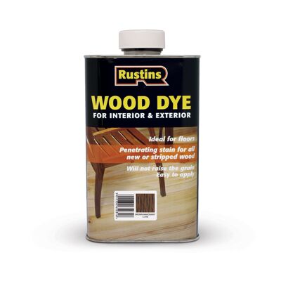 Rustins WDBM1000 Wood Dye Brown Mahogany - Wood Dye - 1 Litre Rustins WDBM1000 Wood Dye Brown Mahogany - Wood Dye - 1 Litre