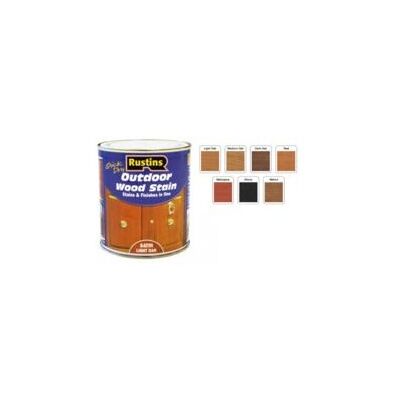Rustins - Quick Dry Exterior Woodstain Satin Dark Oak Rustins - Quick Dry Exterior Woodstain Satin Dark Oak