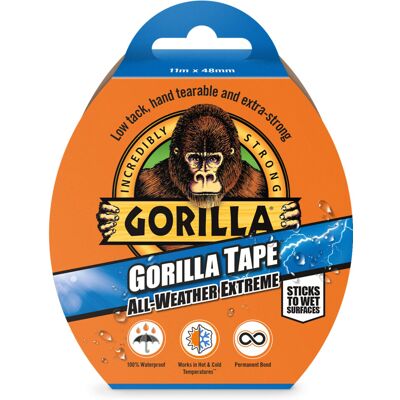 Gorilla 3044020 Tape All Weather Extreme Black 48mm x 11m Gorilla 3044020 Tape All Weather Extreme Black 48mm x 11m