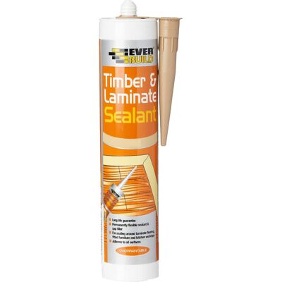 Everbuild Timber and Laminate Sealant – Permanently Flexible – Sealant and Gap F Everbuild Timber and Laminate Sealant – Permanently Flexible – Sealant and Gap F
