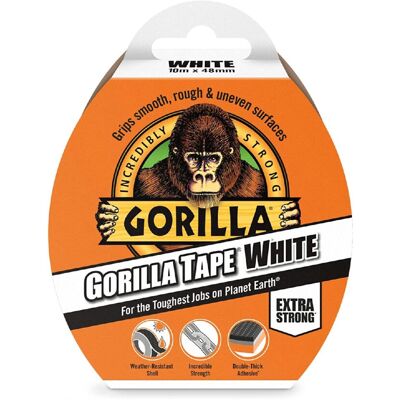 Gorilla Tape White (48mm x 10M) - 24 Pack - Heavy Duty, Weather-Resistant Duct T Gorilla Tape White (48mm x 10M) - 24 Pack - Heavy Duty, Weather-Resistant Duct T
