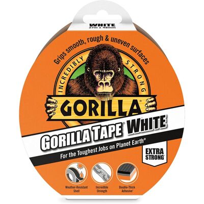 Gorilla Tape White (48mm x 27M) - 24 Pack - Heavy Duty, Weather-Resistant Duct T Gorilla Tape White (48mm x 27M) - 24 Pack - Heavy Duty, Weather-Resistant Duct T