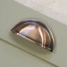 Handle & Home (76mm Cup Handle) 76mm Brushed Dark Copper Cup Handle & 31mm Knob