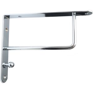 GTV Pair High Quality Chrome Fixed Shelf Brackets Supports With Fixings 026 GTV Pair High Quality Chrome Fixed Shelf Brackets Supports With Fixings 026