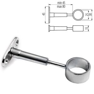 GTV Adjustable Holder Drop Socket with End / Bracket for 25mm Tube - Heavy Duty GTV Adjustable Holder Drop Socket with End / Bracket for 25mm Tube - Heavy Duty