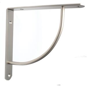 GTV Pair High Quality Satin Fixed Shelf Brackets Supports With Fixings GTV Pair High Quality Satin Fixed Shelf Brackets Supports With Fixings