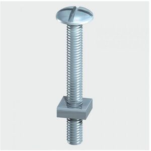 TIMco 0512RB Roofing Bolt and Square Nut BZP 5.0 x 12mm Box of 200 TIMco 0512RB Roofing Bolt and Square Nut BZP 5.0 x 12mm Box of 200