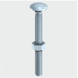 TIMco 1250CBP Carriage Bolt and Hex Nut BZP 12 x 50 Bag of 2 TIMco 1250CBP Carriage Bolt and Hex Nut BZP 12 x 50 Bag of 2