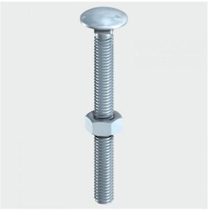 TIMco 12200CBB Carriage Bolt and Hex Nut BZP 12 x 200mm Bag of 55 TIMco 12200CBB Carriage Bolt and Hex Nut BZP 12 x 200mm Bag of 55