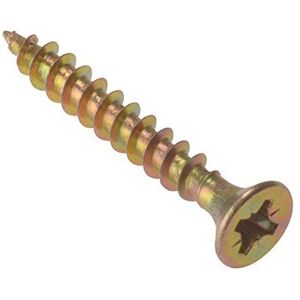 Forgefix MPS440Y - Zinc Yellow Passivated Multi-Purpose Pozi Screw - 4.0 x 40mm - Screw Forgefix MPS440Y - Zinc Yellow Passivated Multi-Purpose Pozi Screw - 4.0 x 40mm - Screw