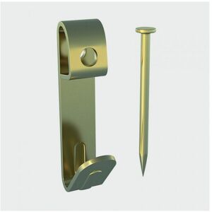 TIMco 2PHSP Picture Hook and Nails Electro Brass No.2 Single Bag of 12 TIMco 2PHSP Picture Hook and Nails Electro Brass No.2 Single Bag of 12