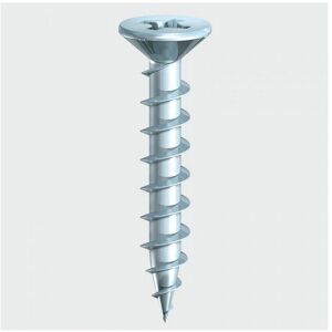 TIMco 207Z PVC Window Screw Ribbed Gimlet Point CSK BZP 4.3 x 45mm Box of 500 TIMco 207Z PVC Window Screw Ribbed Gimlet Point CSK BZP 4.3 x 45mm Box of 500