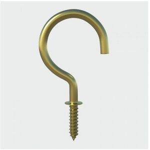 TIMco 25SHBP Round Cup Hook Electro Brass 25mm Bag of 10 TIMco 25SHBP Round Cup Hook Electro Brass 25mm Bag of 10