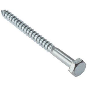Forgefix Forge 10CS10150 Coach Screw Hexagon Head Single Thread ZP M10 x 150mm Bag of 10 Forgefix Forge 10CS10150 Coach Screw Hexagon Head Single Thread ZP M10 x 150mm Bag of 10