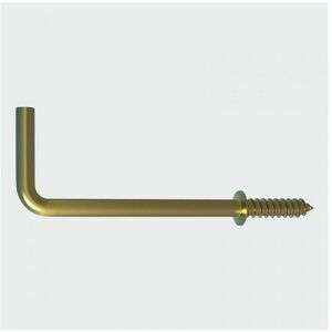 TIMco 38SQBP Square Cup Hooks Electro Brass 38mm Bag of 8 TIMco 38SQBP Square Cup Hooks Electro Brass 38mm Bag of 8