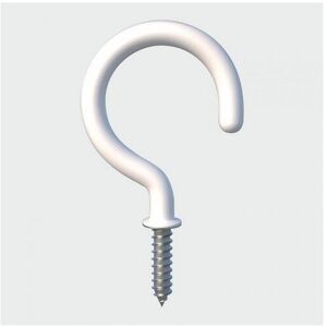 TIMco 25SHWP Round Cup Hook White 25mm Bag of 6 TIMco 25SHWP Round Cup Hook White 25mm Bag of 6