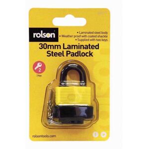 Rolson - 66511 - 30mm - Weatherproof - Padlock Rolson - 66511 - 30mm - Weatherproof - Padlock
