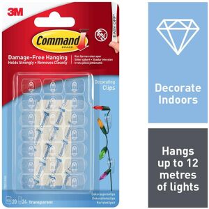 3M Command Indoor Outdoor Decorating Clips (Pack of 20) 3M Command Indoor Outdoor Decorating Clips (Pack of 20)