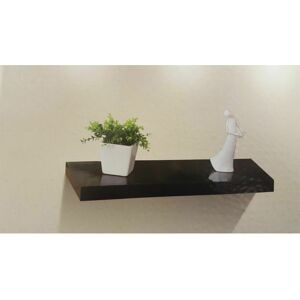 Spot On Dealz High Gloss Wall Floating Shelf-60CM Black G-0045 Spot On Dealz High Gloss Wall Floating Shelf-60CM Black G-0045