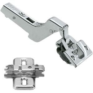 (2) Blum Soft Close Inset Hinge 110 Clip Top 71B3750 & Cabinet Mounting Plate (2) Blum Soft Close Inset Hinge 110 Clip Top 71B3750 & Cabinet Mounting Plate