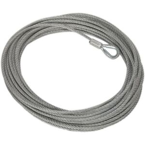 Loops 10.3mm x 29m Wire Rope - Suitable For ys06828 12V Industrial Recovery Winch Loops 10.3mm x 29m Wire Rope - Suitable For ys06828 12V Industrial Recovery Winch