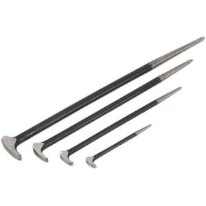 Loops 4 Piece Heel Bar Set - 150mm 300mm 410mm & 510mm Steel Shafts - Drop Forged Loops 4 Piece Heel Bar Set - 150mm 300mm 410mm & 510mm Steel Shafts - Drop Forged