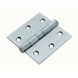 Loops PAIR 76 x 76 x 2mm Standard Bearing Door Hinge Satin Stainless Steel Loops PAIR 76 x 76 x 2mm Standard Bearing Door Hinge Satin Stainless Steel