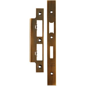 Loops Forend Strike & Fixing Pack For DIN Euro Sash & Bathroom Lock Antique Brass Loops Forend Strike & Fixing Pack For DIN Euro Sash & Bathroom Lock Antique Brass