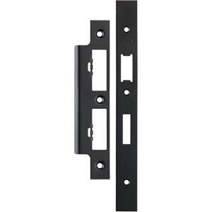 Loops Forend Strike & Fixing Pack For DIN Euro Sash & Bathroom Lock Matt Black Loops Forend Strike & Fixing Pack For DIN Euro Sash & Bathroom Lock Matt Black