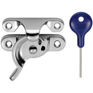 Loops Locking Fitch Pattern Sash Window Fastener 49mm Fixing Centres Polished Chrome Loops Locking Fitch Pattern Sash Window Fastener 49mm Fixing Centres Polished Chrome