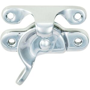 Loops Fitch Pattern Sash Window Fastener 49mm Fixing Centres Polished Chrome Loops Fitch Pattern Sash Window Fastener 49mm Fixing Centres Polished Chrome