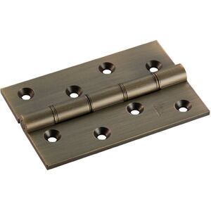 Loops PAIR 102 x 67 x 4mm Brass Washered Butt Hinge Antique Brass Internal Door Loops PAIR 102 x 67 x 4mm Brass Washered Butt Hinge Antique Brass Internal Door