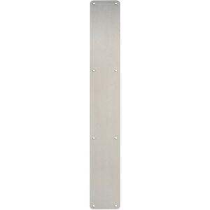 Loops Plain Door Finger Plate 650 x 75mm Satin Stainless Steel Push Plate Loops Plain Door Finger Plate 650 x 75mm Satin Stainless Steel Push Plate