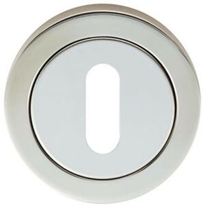 Loops Round Lock Profile Escutcheon 52mm Dia Concealed Fix Bright Steel Loops Round Lock Profile Escutcheon 52mm Dia Concealed Fix Bright Steel
