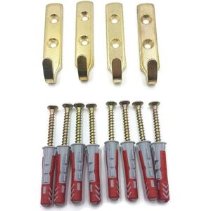 LagunaProject 4 x Heavy Duty Brass J Wall Hooks Large Picture/Mirror - Plaster or Solid Walls LagunaProject 4 x Heavy Duty Brass J Wall Hooks Large Picture/Mirror - Plaster or Solid Walls