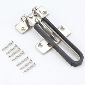 GreenZech (12mm) Stainless Steel Door Chain Lock Swing Bar Door Lock Bolt Hotel Door Latch GreenZech (12mm) Stainless Steel Door Chain Lock Swing Bar Door Lock Bolt Hotel Door Latch