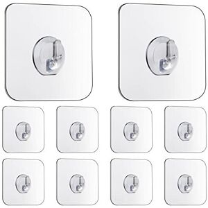 Unbranded Magic Hooks, Transparent Self-Adhesive Hook Removable Without Nails Heavy Duty S Unbranded Magic Hooks, Transparent Self-Adhesive Hook Removable Without Nails Heavy Duty S