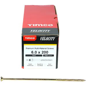 Timco 6.0 x 200 - Multi-Purpose Countersunk Velocity Screw - 100 pack Timco 6.0 x 200 - Multi-Purpose Countersunk Velocity Screw - 100 pack