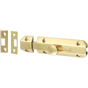 Timco Architectural Flat Section Bolt Polished Brass - 100 x 35mm (1 Pack Bag) Timco Architectural Flat Section Bolt Polished Brass - 100 x 35mm (1 Pack Bag)