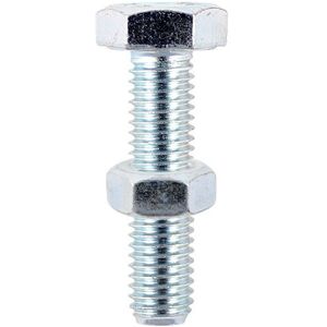 Timco Set Screws DIN933 Grade 8.8 & Hex Nut DIN934 Silver - M12 x 25 (25 Pack) Timco Set Screws DIN933 Grade 8.8 & Hex Nut DIN934 Silver - M12 x 25 (25 Pack)